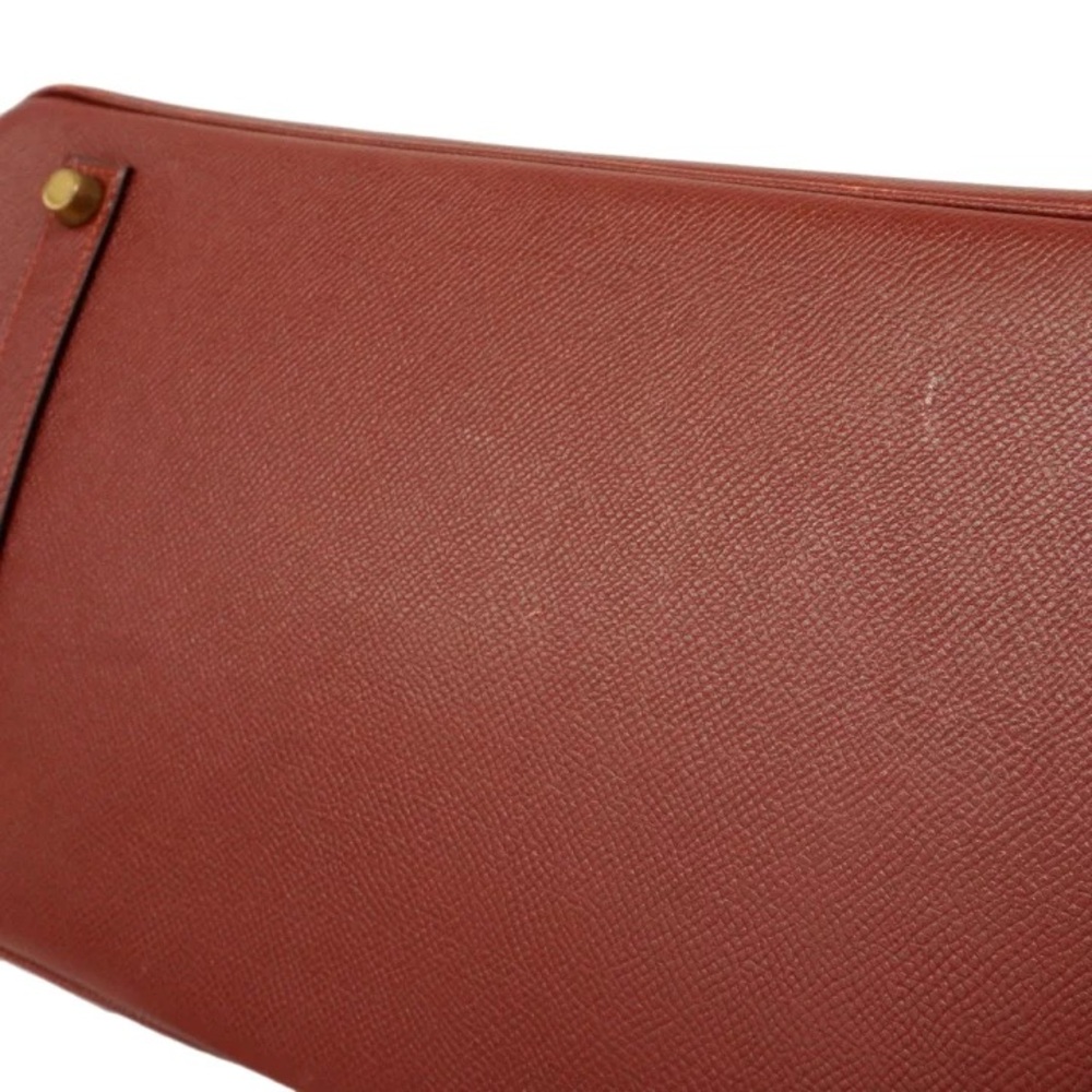 Authentic HERMES BIRKIN 35 Courchevel Rouge H burgundy leather bag - Picture 6 of 15